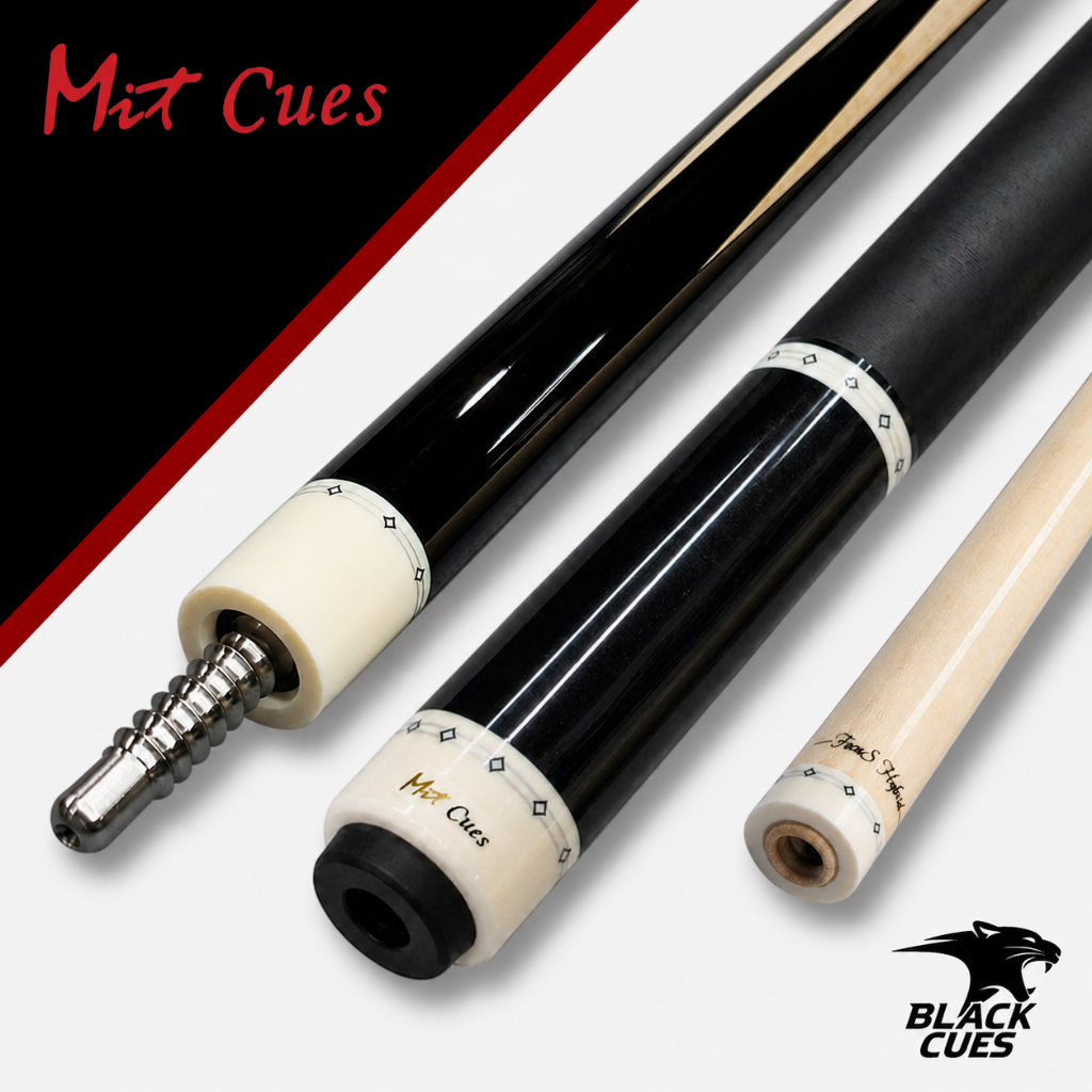 Cơ Mit My2-04 Chính Hãng, Chuôi Ghép 6 Mảnh, Ngọn Lõi Carbon Xuyên Tâm, Tặng Kèm Phụ Kiện - Black Cu