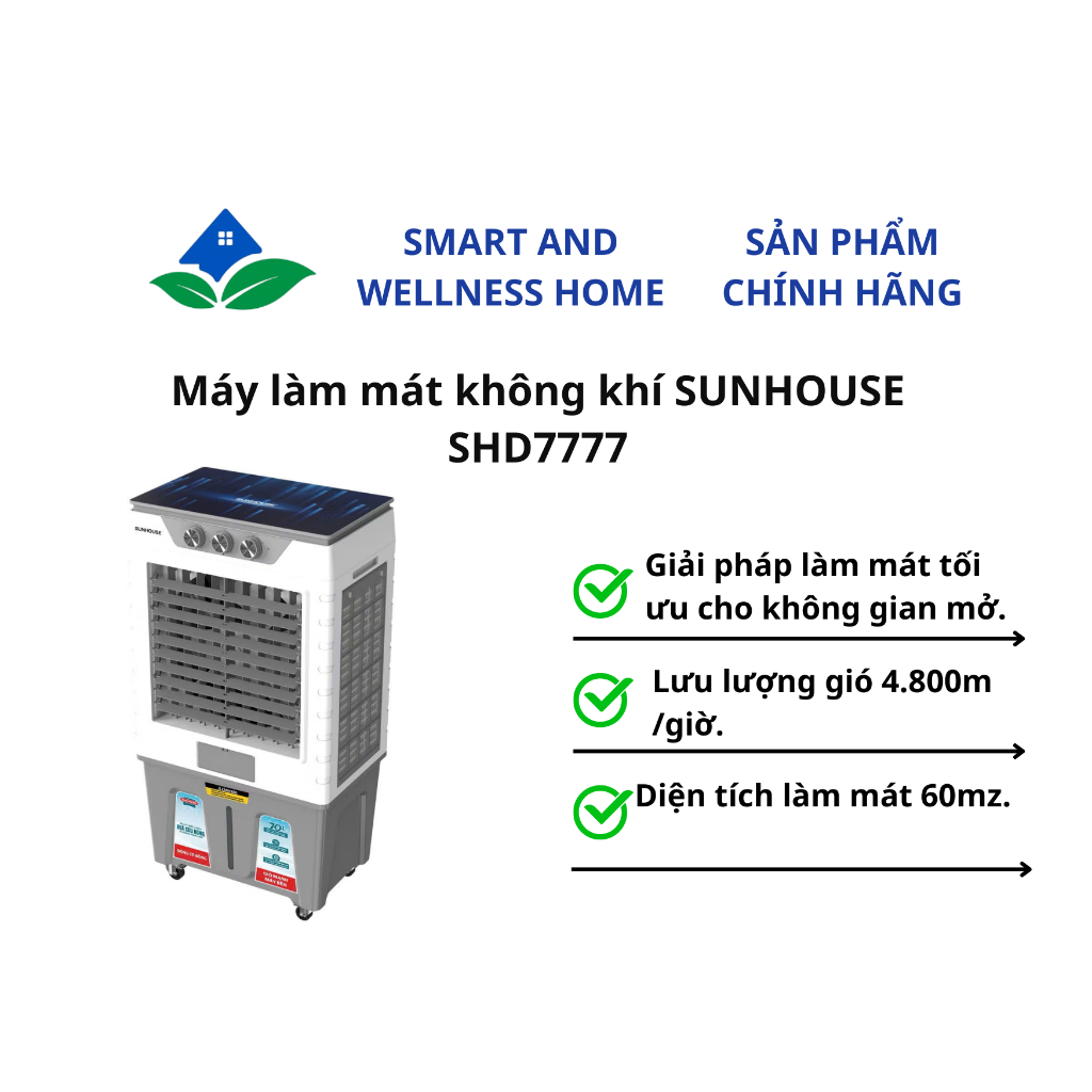 Máy làm mát không khí SUNHOUSE SHD7777