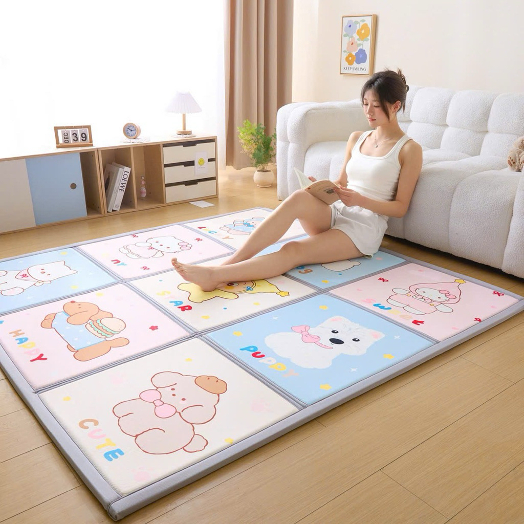 Thảm Băng Lạnh Đa Năng Trải Sản Tiện Lợi Có Thể Gấp Gọn Cao Cấp Cho Bé Và Gia Đình Độ Dày 2cm An Toà