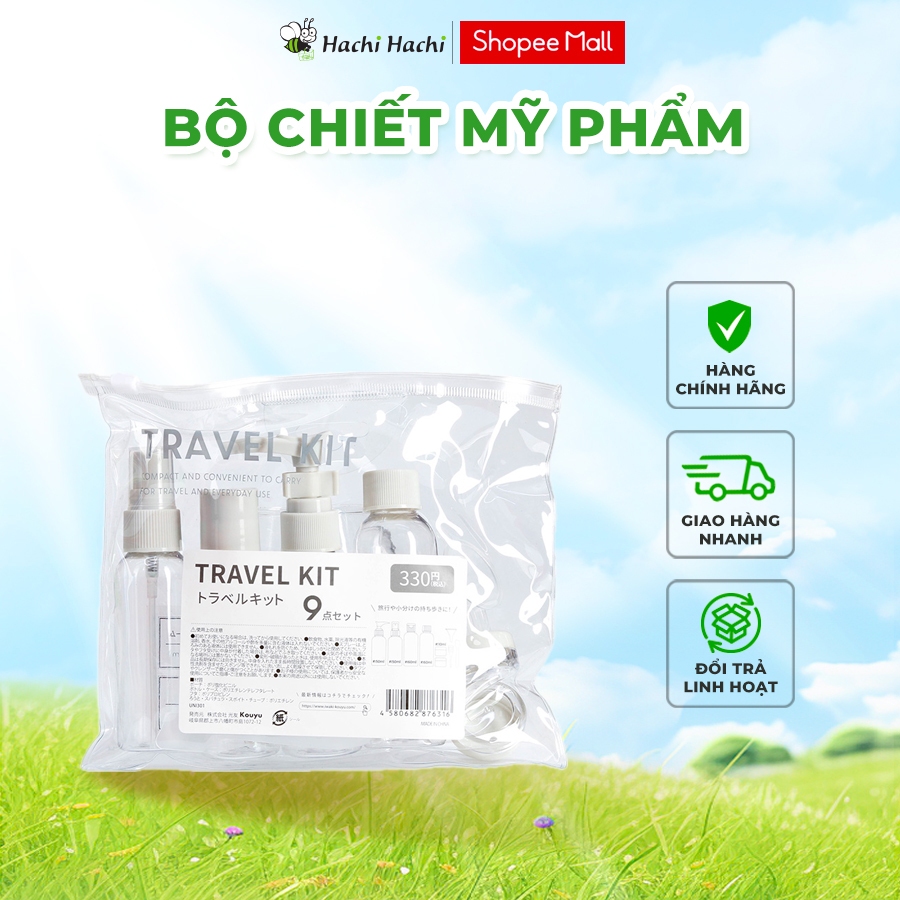 Bộ chiết mỹ phẩm 9 món Kouyu - Hachi Hachi Japan Shop