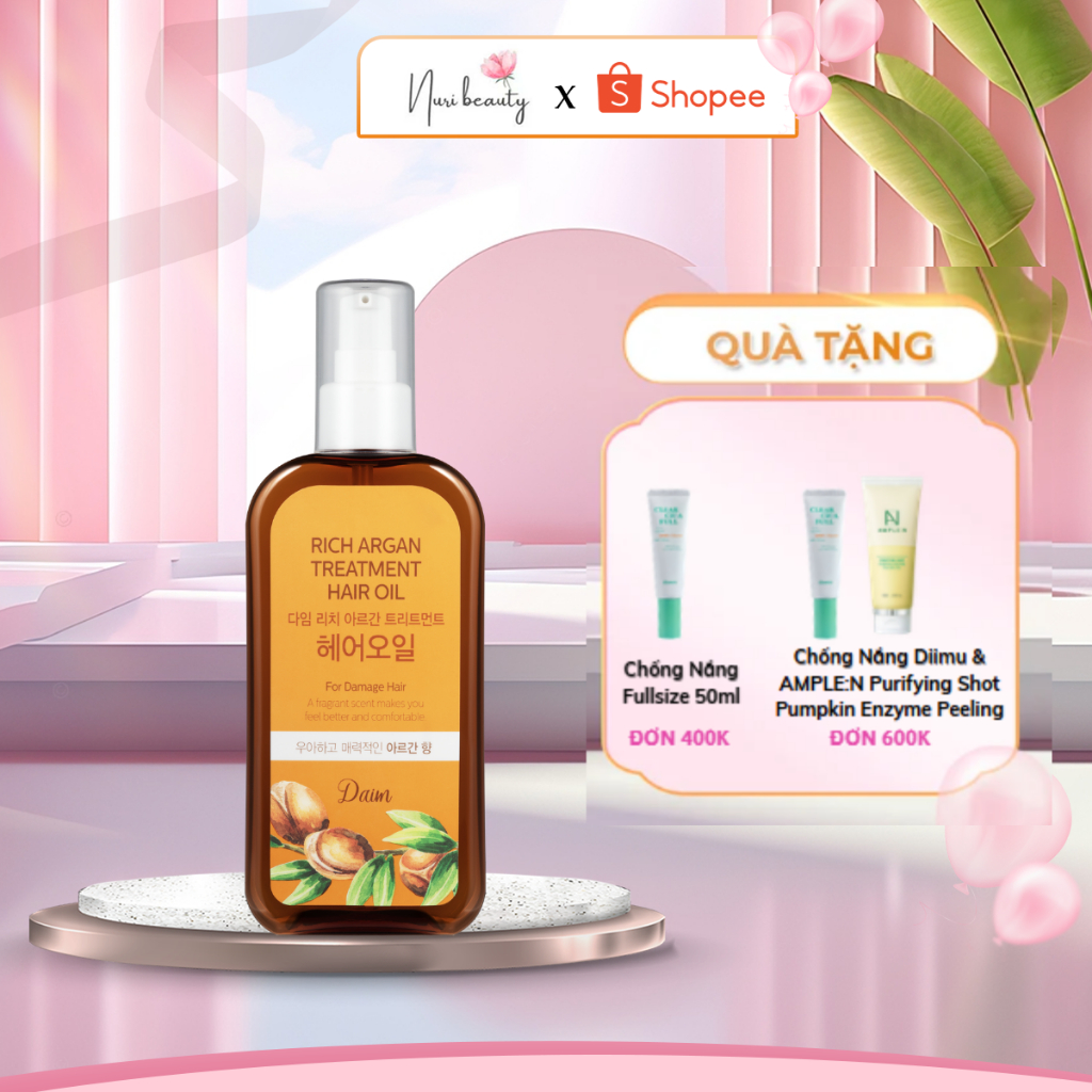 'DAIM RICH ARGAN TREATMENT HAIR OIL_260ml