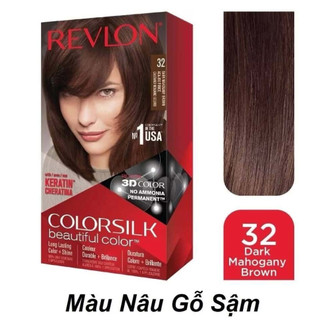 Thuốc Nhuộm Tóc Revlon Colorsilk Màu 32 Nâu Gỗ Sậm
