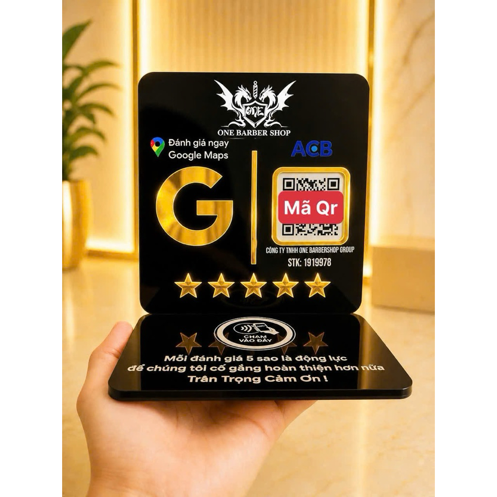 Bảng Quét Mã Qr Tích Hợp NFC 1 Chạm Đánh Giá Google Map, Bảng Mã Review GG Để Bàn, Bảng Qr Quét Mã T