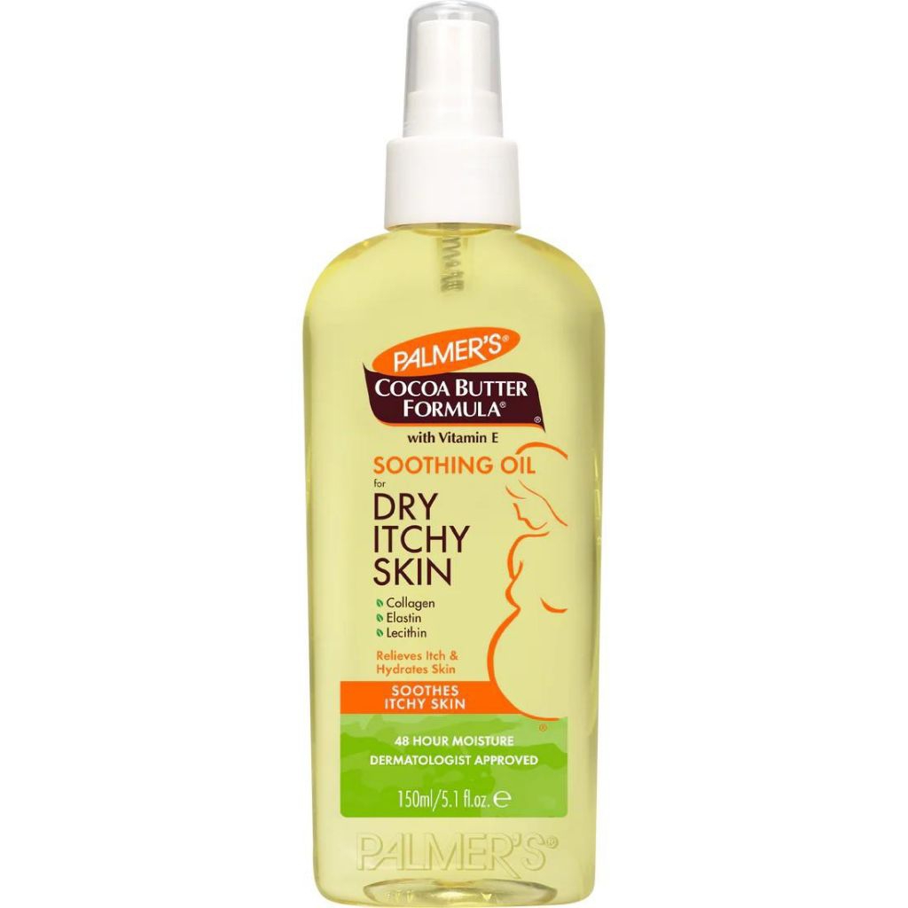 Dầu dưỡng da hỗ trợ giảm nhanh khô ngứa cho mẹ bầu Palmer's Soothing Oil for Dry Itchy Skin 150ml
