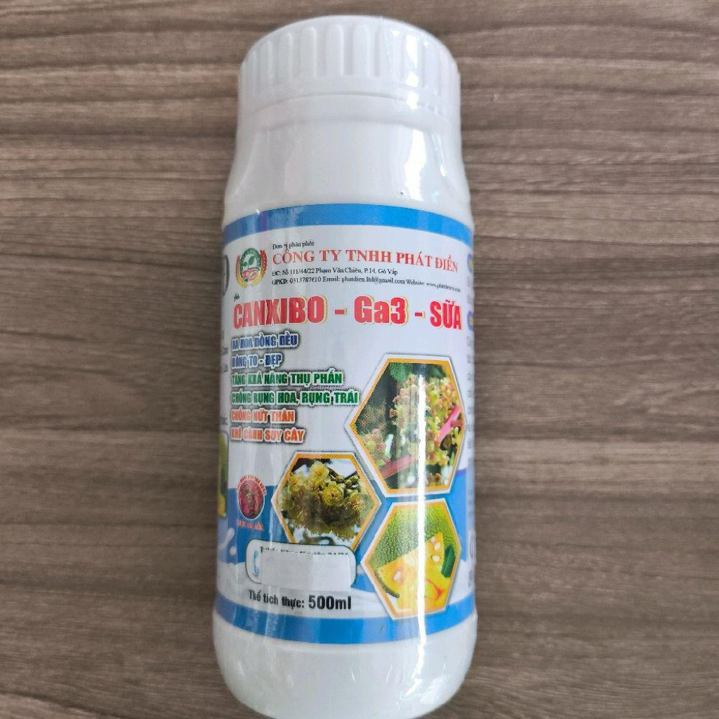 CANXIBO GA3 SỮA - CHAI 500ML PHA 400L.