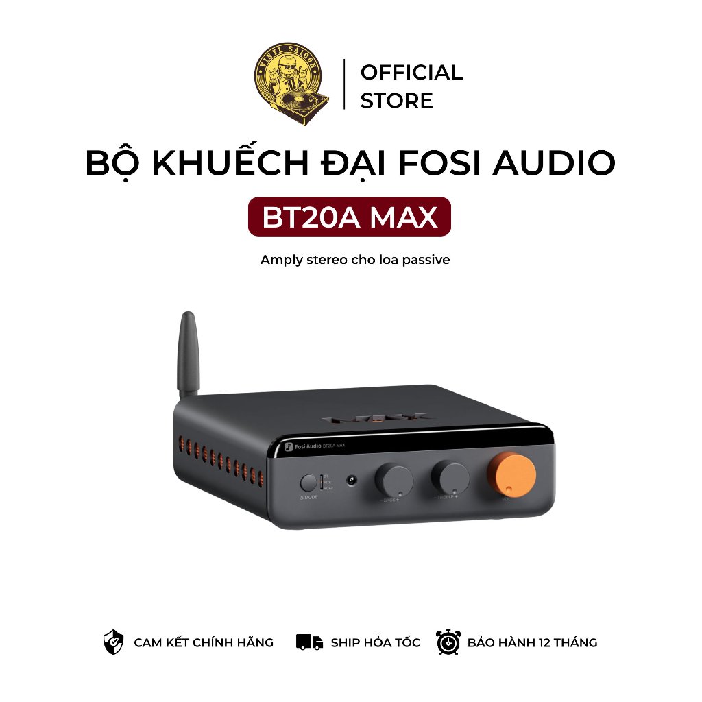 Amply cho loa passive Fosi Audio BT20A Max - Bảo hành 12 tháng