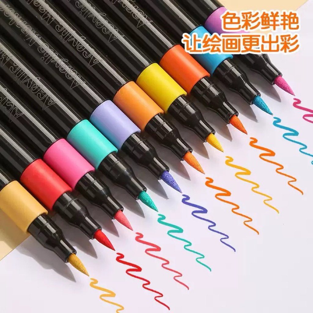 Bộ màu Acrylic Marker 60/120 Màu, Màu Acrylic Marker Cao Cấp Màu Sắc Tươi Sáng - Bút Lông Màu