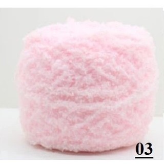 LEN BÔNG XÙ -  sử dụng đan móc áo khăn mũ,chăn ,thảm thú. Len mềm,ấm siêu nhẹ