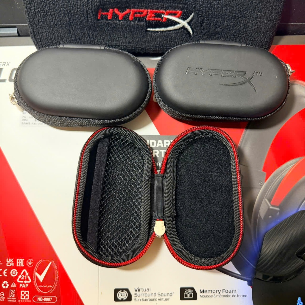 hộp bảo vệ tai nghe hyperx, dành cho tai nghe inear/ earbuds đều được