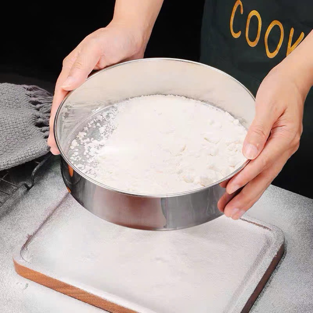 Rây bột inox tròn không cán
