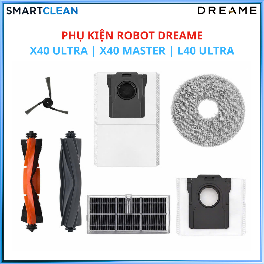 Phụ kiện robot hút bụi Dreame L10s Ultra Gen3 | X40 Ultra | L40 Ultra | P10 Pro Ultra