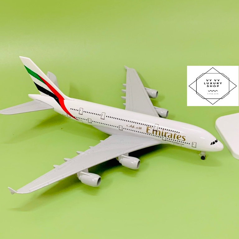 Mô Hình Máy Bay "A380 EMIRATES" 20CM Hợp Kim Cao Cấp Loại 1 (Fullbox)