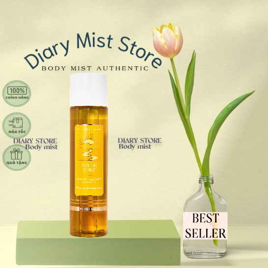 𝐃𝐢𝐚𝐫𝐲𝐦𝐢𝐬𝐭.𝐬𝐭𝐨𝐫𝐞 Xịt Thơm Toàn thân Bath & Body Works Body Mist - Solar Shine - Radiant Coconut & Van