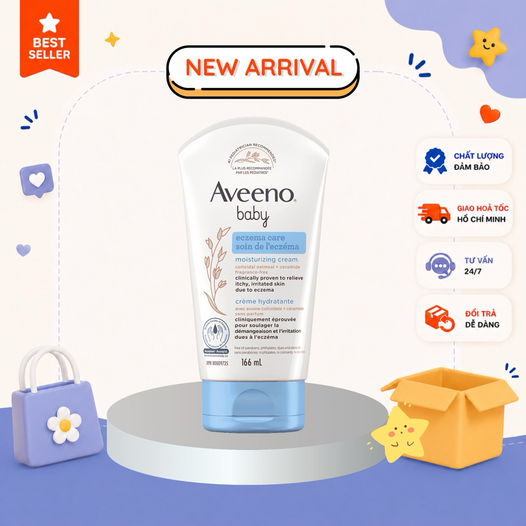 [HỎA TỐC] KEM DƯỠNG ẨM AVEENO BABY 141GR - HÀNG MỸ CHÍNH HÃNG
