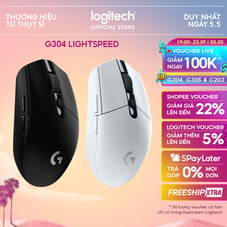 Chuột gaming không dây Logitech G304 - nhẹ, 6 nút lập trình, onboard memory, pin 250h