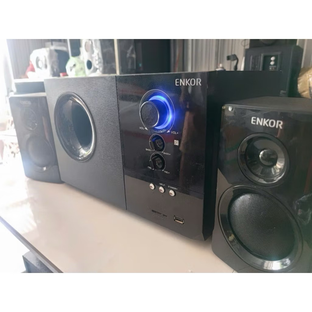 Loa bluetooth Nhật Enkor S2880 ĐEN,120w âm thanh khủng long, qua sử dụng đẹp zin
