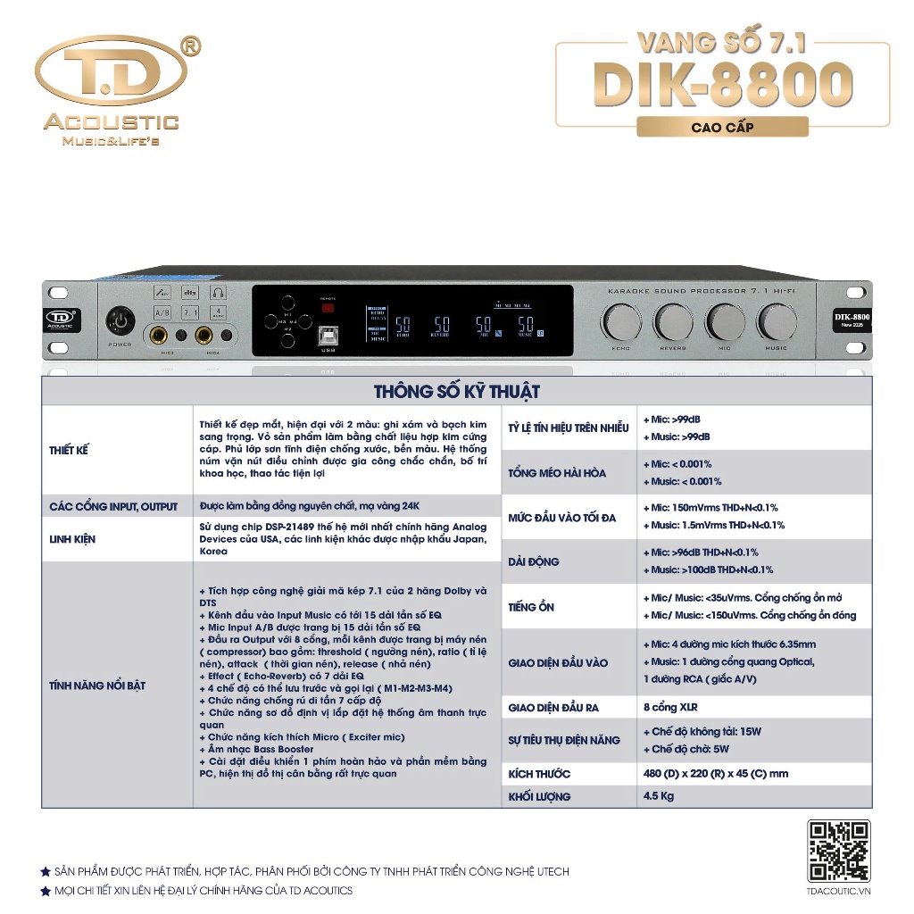 VANG SỐ DIK-8800 | 𝐒𝐚̉𝐧 𝐩𝐡𝐚̂̉𝐦 𝐜𝐡𝐢́𝐧𝐡 𝐡𝐚̃𝐧𝐠 𝟏𝟎𝟎% 𝐓𝐃 𝐀𝐜𝐨𝐮𝐬𝐭𝐢𝐜