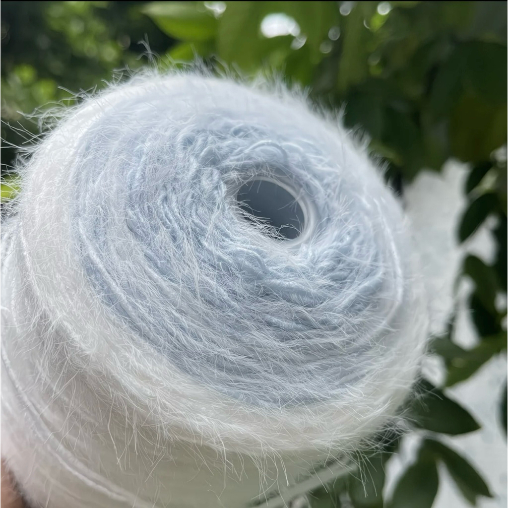 (500g) Sẵn Len Mohair 3 chập Light mi -Len đẹp, mềm mại đan móc HandMade
