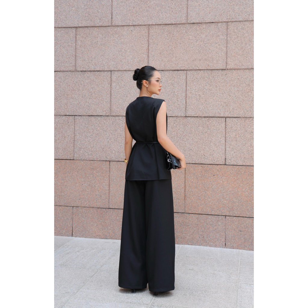 [EM CHIC] Set vest dáng xuông thiết kế thanh lịch sang chảnh ( tặng kèm đai ) | BigBuy360 - bigbuy360.vn