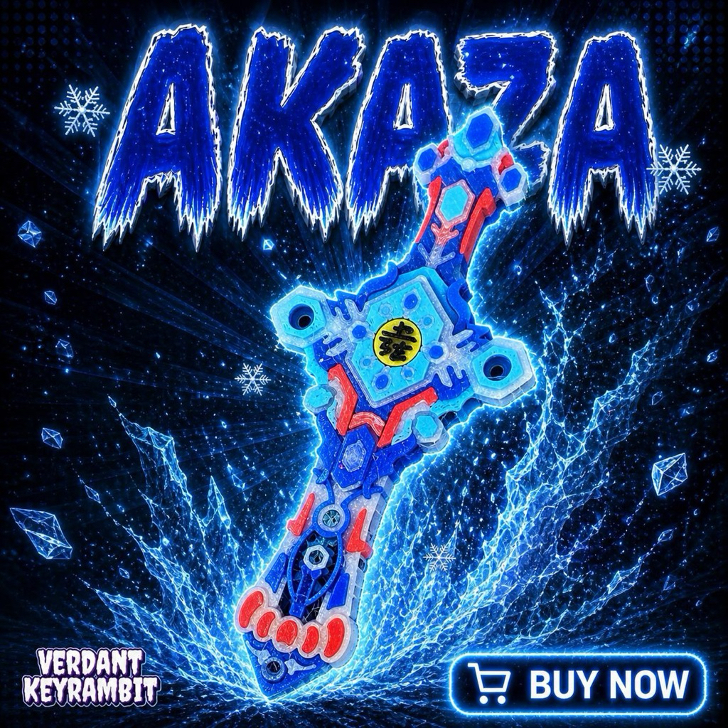 Aura Sword Akaza - Móc Khoá Xoay Xả Stress - In 3D - Nhựa Cao Cấp - KeySpin