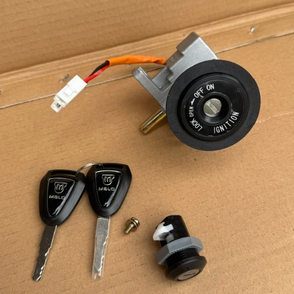 Khóa bộ xe điện vespa pansy S3,S4 Dibao, Dk Romalite chính hãng theo xe