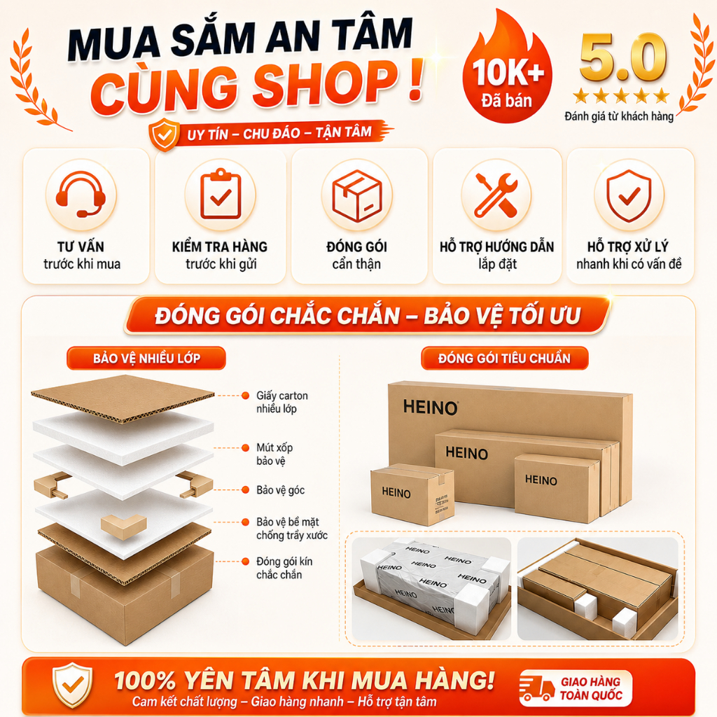HEINO Giường sắt lắp ráp chịu lực tốt Khung thép làm dày gia cố chắc chắn đủ size 1m - 1m8 | BigBuy360 - bigbuy360.vn
