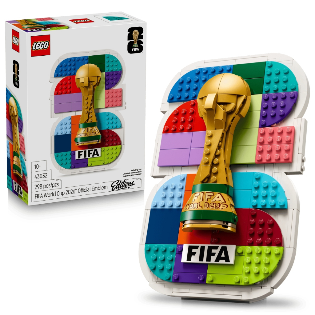 43032  LEGO Set Edition FIFA World Cup 2026 Official Emblem – Football Highlights - Đồ chơi lắp ráp,