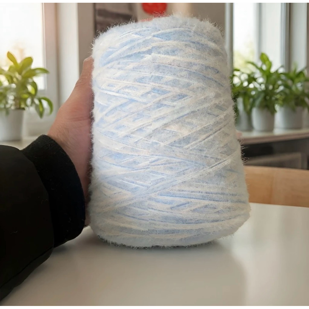 500g Len Cloud Candy Loang Light blue hồngbaby 6 chập