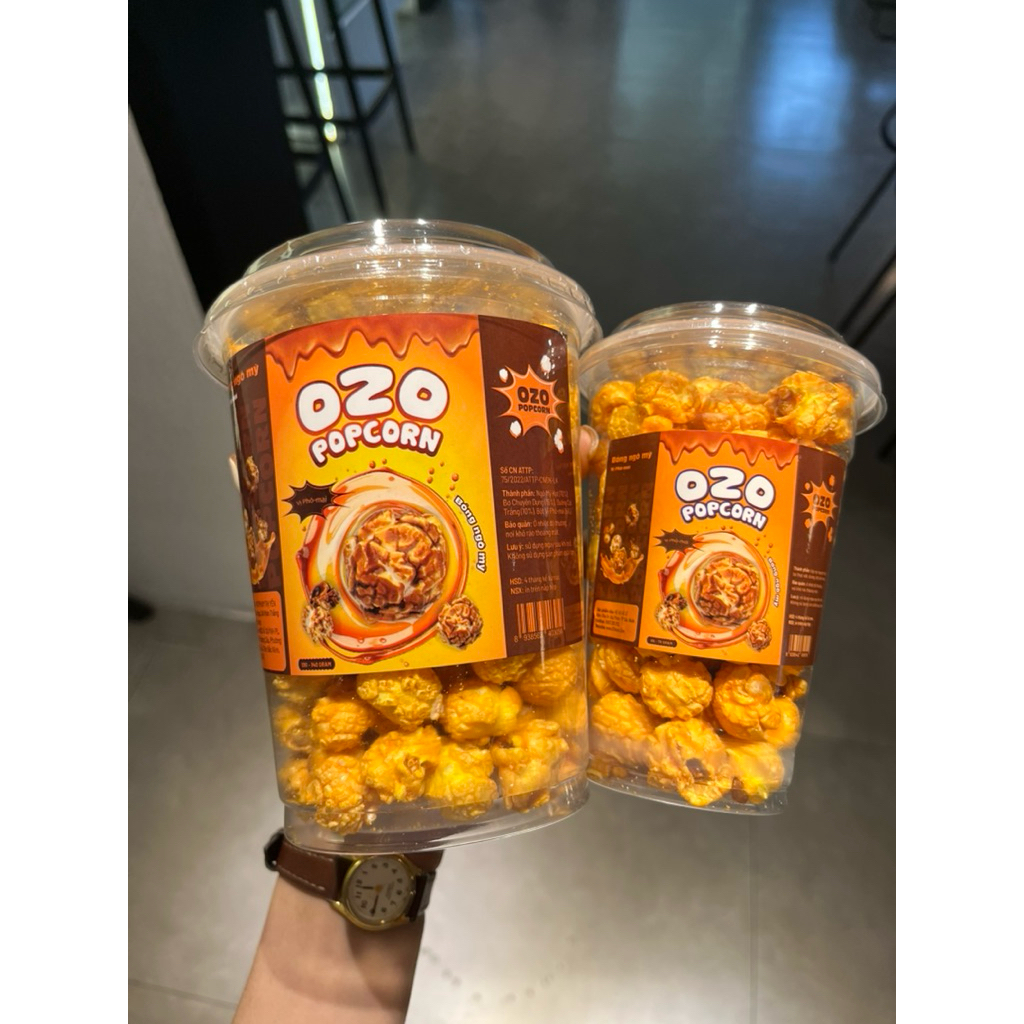 ( Mua sỉ) Bắp Rang Bơ OZO cao cấp, thùng 30 50 100 hũ