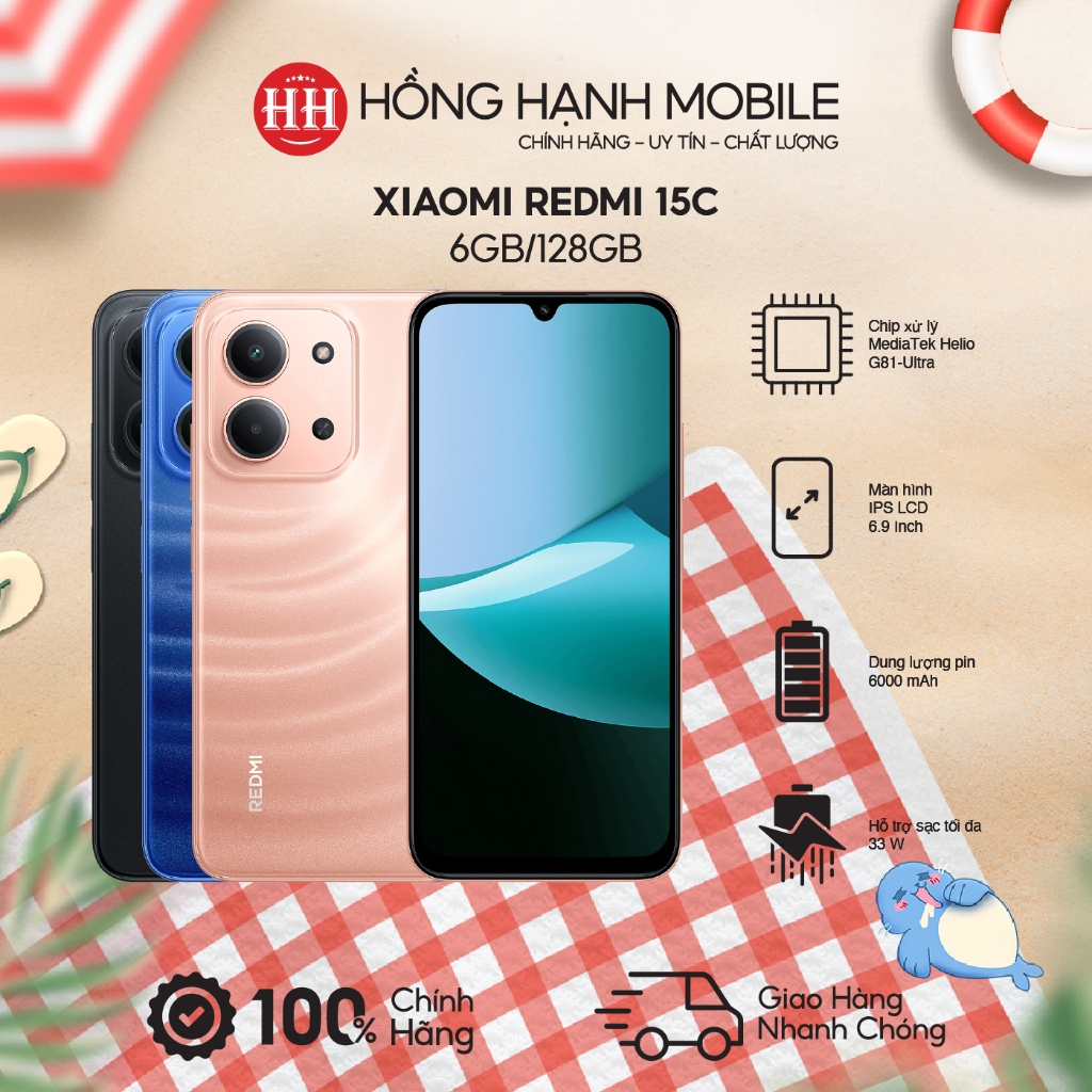 Điện Thoại Xiaomi Redmi 15C 6GB/128GB - Hàng Chính Hãng | BigBuy360 - bigbuy360.vn