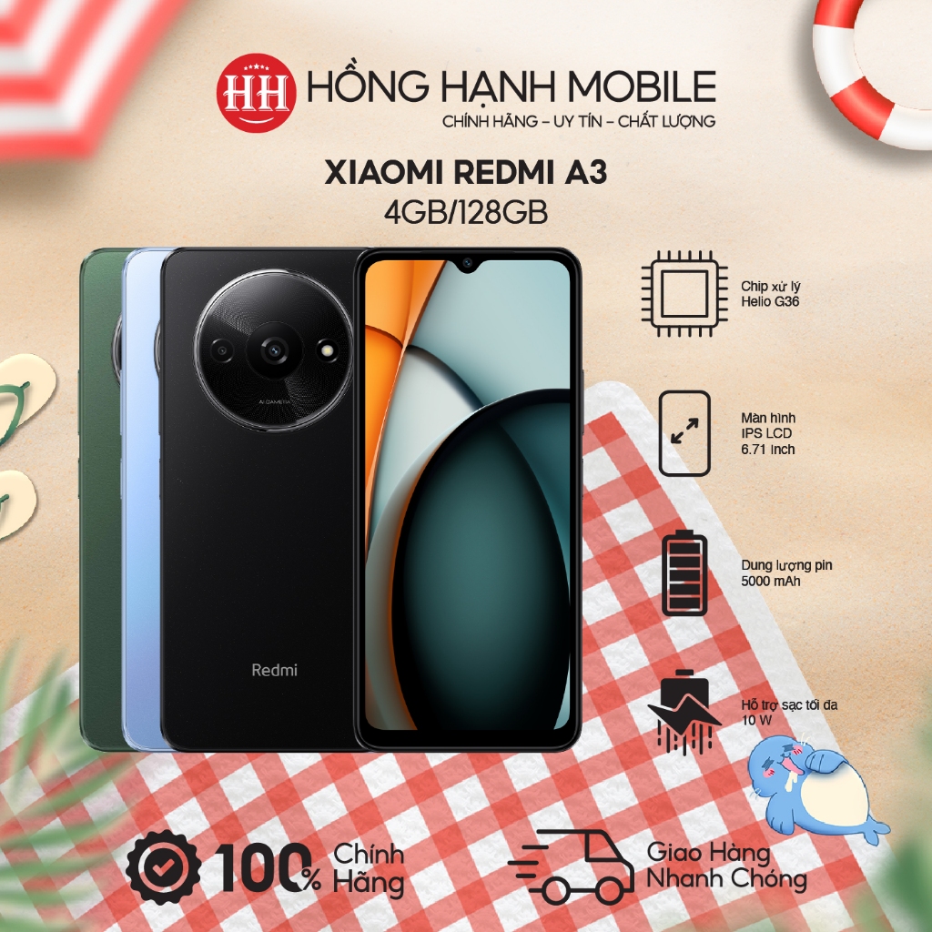 Điện Thoại Xiaomi Redmi A3 4GB/128GB - Hàng Chính Hãng | BigBuy360 - bigbuy360.vn