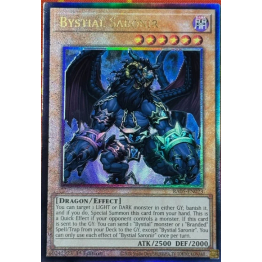Thẻ bài Yugioh - TCG (UK) - Bystial Saronir - RA05-EN023
