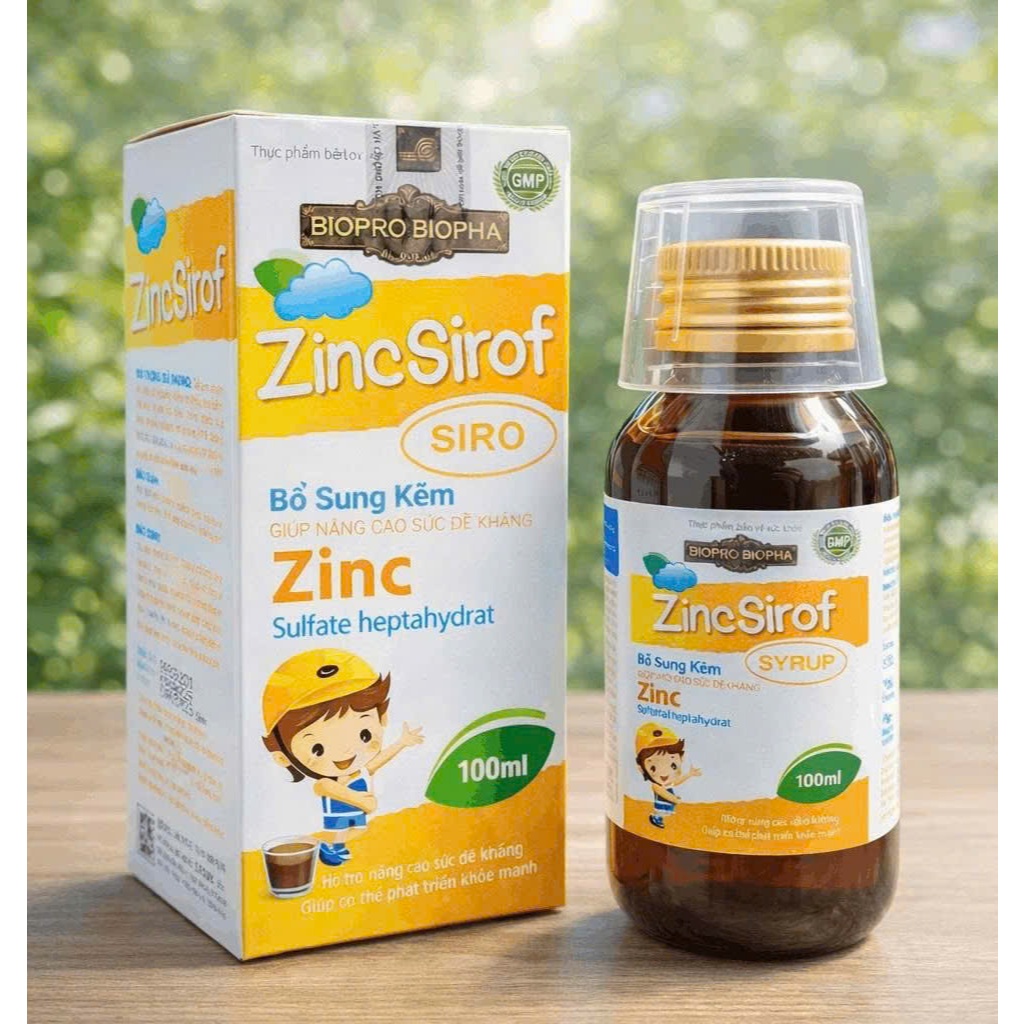 Siro Bổ Sung Kẽm Zinc Bio Pharma - Hỗ Trợ Ăn Ngon, Tăng Cường Sức Đề Kháng (Chai 100ml)