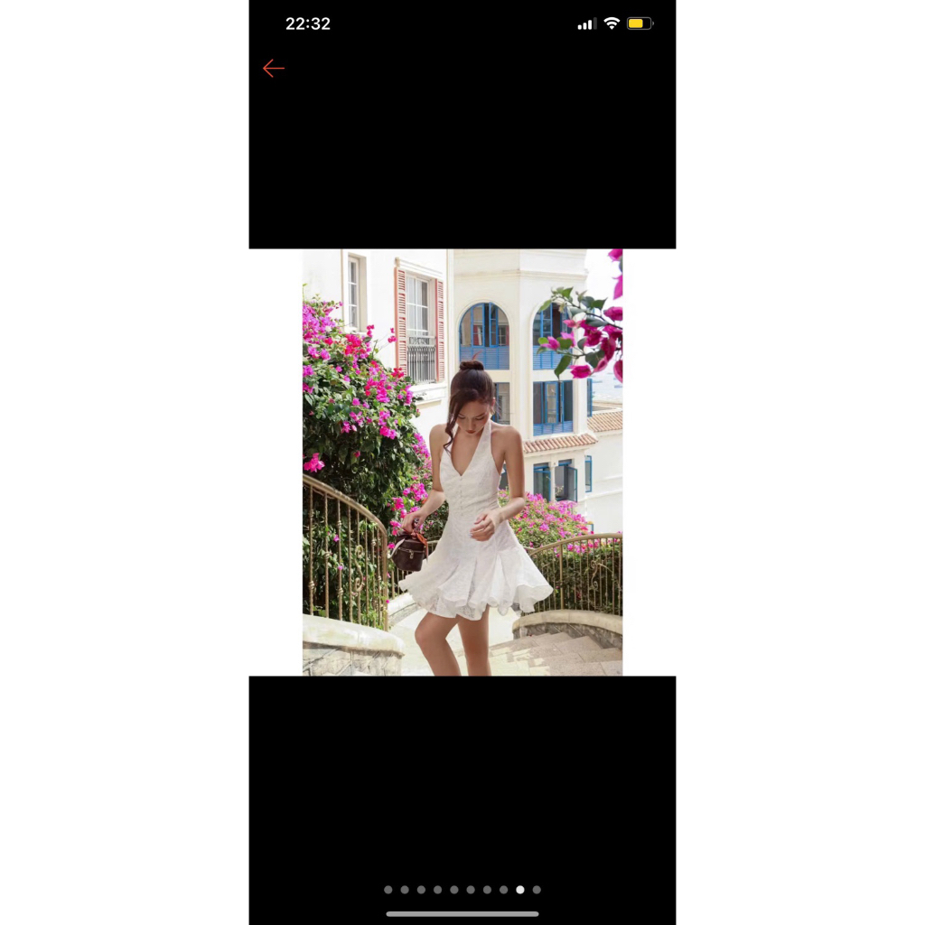 [PASS] Váy liền RÊVER Đầm Yếm Tiểu Thư đi biển Sang Chảnh REVERCLOTHINGS Naomi Dress
