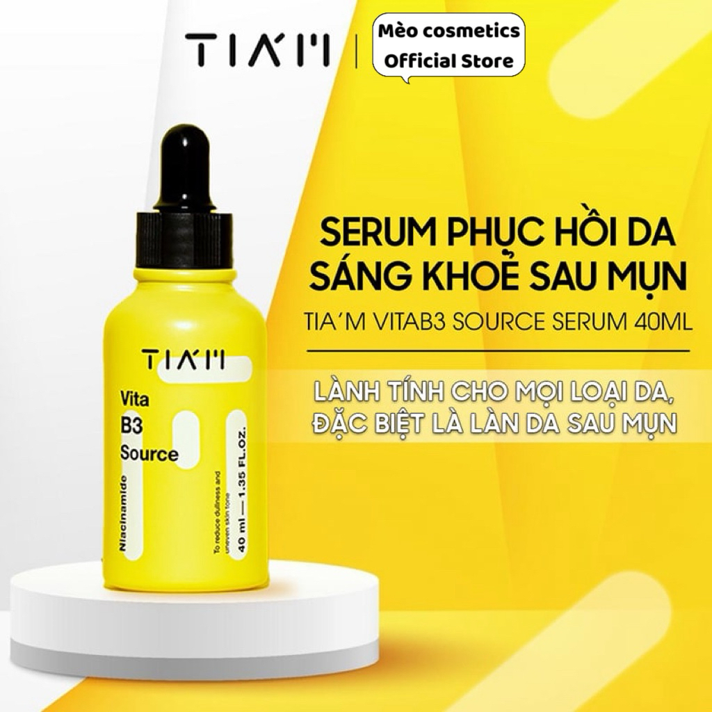 [CHÍNH HÃNG TEM PHỤ] Serum dưỡng trắng phục hồi da TIAM vàng 40ml