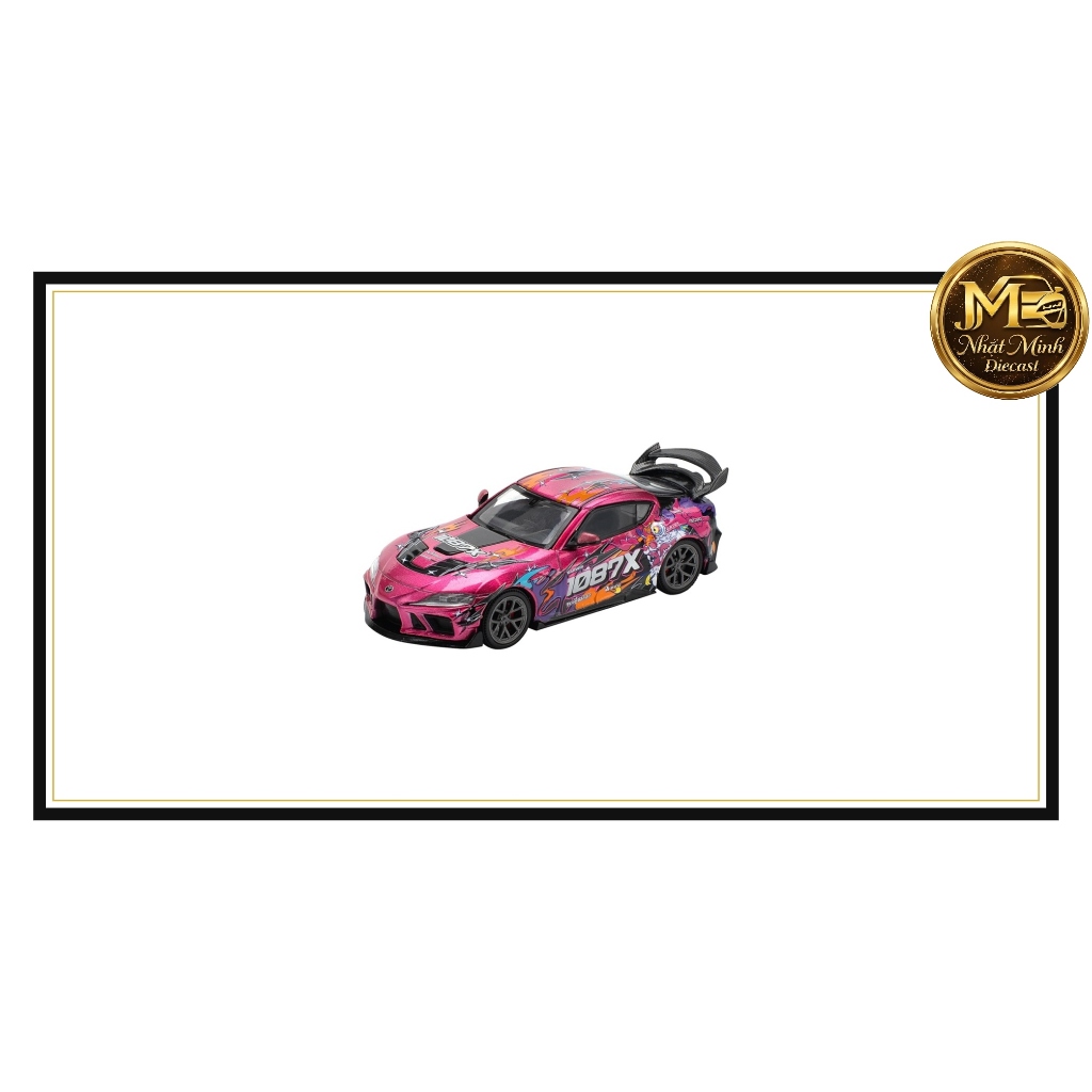 Mô hình xe Toyota Supra (A90) DARWIN PRO 66G WBK 1087X LION DANCE tỉ lệ 1:64 Poprace