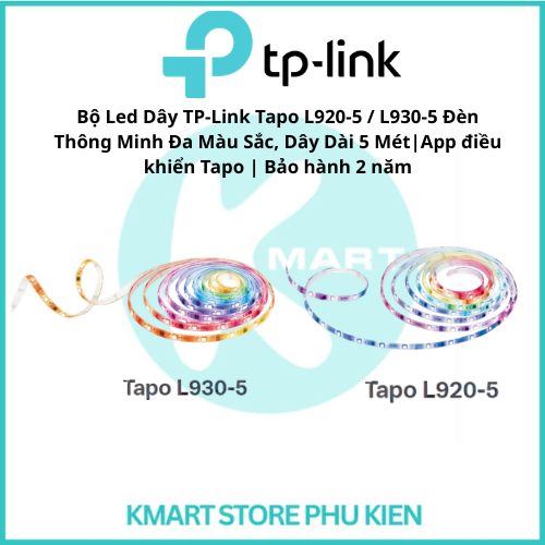 Bộ Led Dây TP-Link Tapo L920-5 / L930-5 Đèn Thông Minh Đa Màu Sắc, Dây Dài 5 Mét|App điều khiển Tapo