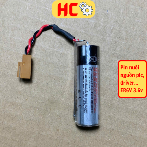 [Hàng tháo máy] Pin nuôi nguồn Toshiba ER6VC119A ER6VC119B ER6V 3.6V PLC, pin nuôi nguồn PLC, driver