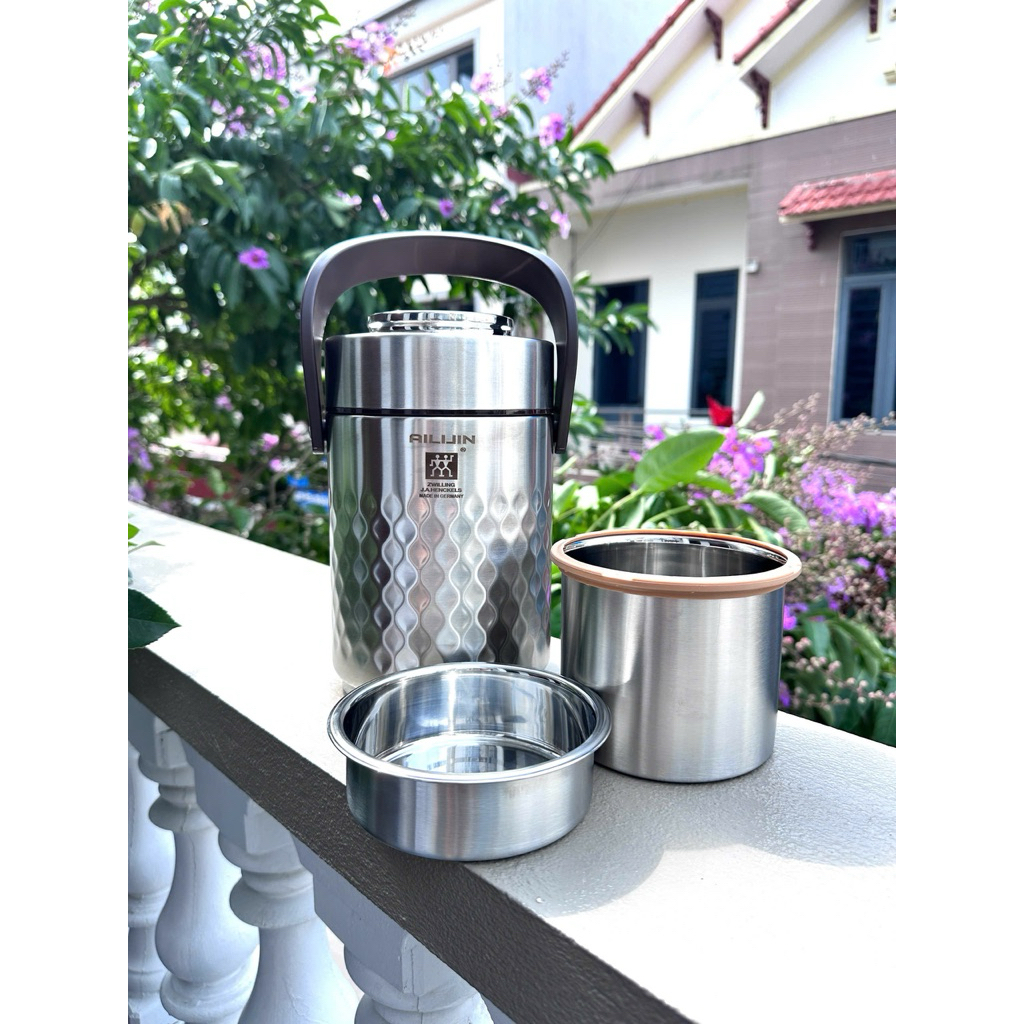 Cặp lồng inox 304 dung tích 1,9l hàng Đức - made in Germany