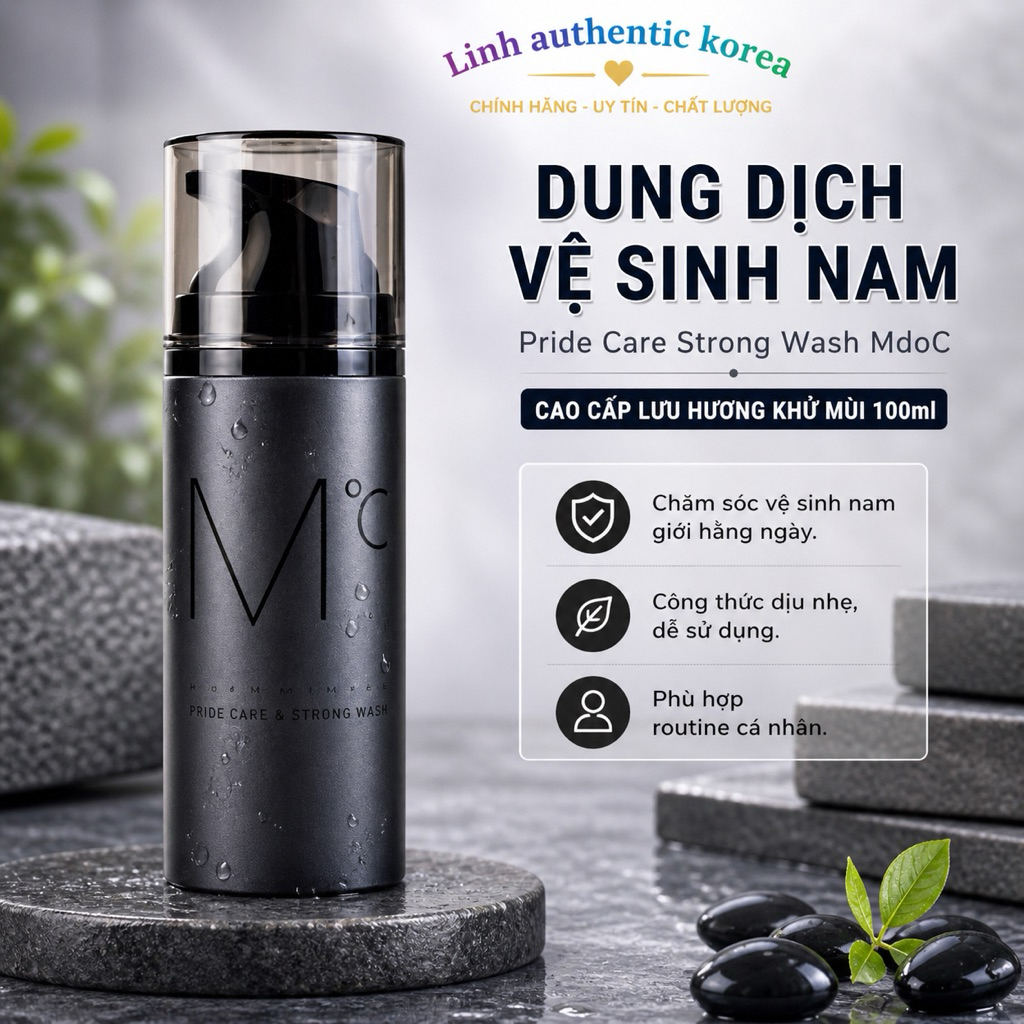 Dung Dịch Vệ Sinh Nam Giới MdoC Pride Care & Strong Wash 100ml