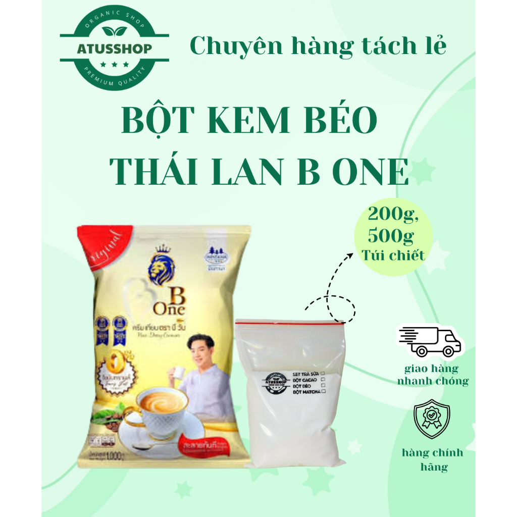 BỘT SỮA/BỘT KEM BÉO B ONE (Thái lan) NGUYÊN LIỆU PHA TRÀ SỮA