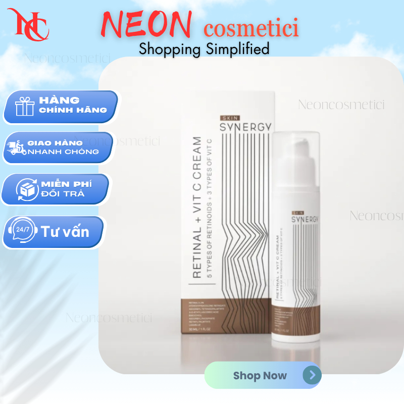 [Công ty] Kem dưỡng sáng da Skin Synergy RETINAL + VIT C CREAM date xa 12.27