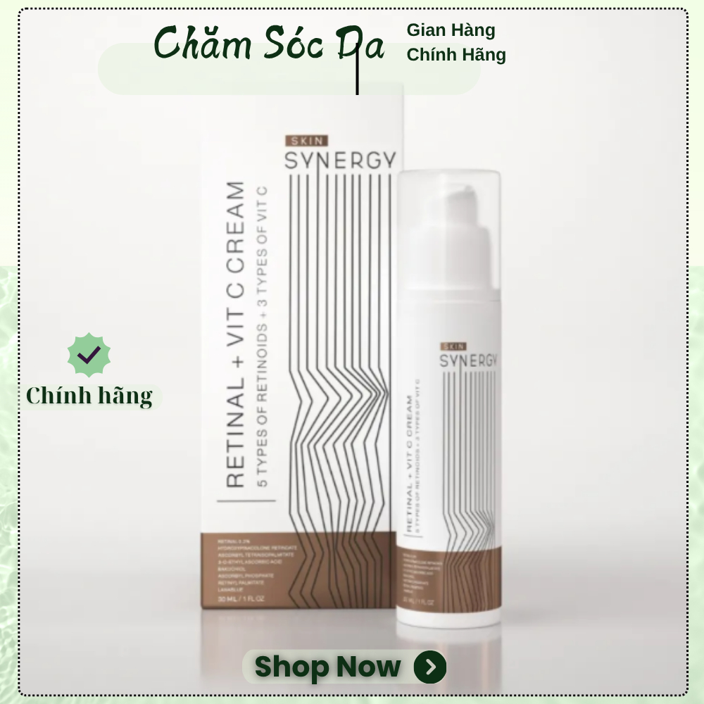 [Công ty] Kem dưỡng sáng da Skin Synergy RETINAL + VIT C CREAM date xa 12.27