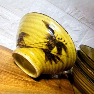 Tô gốm mộc | Men tiêu | 18x6cm