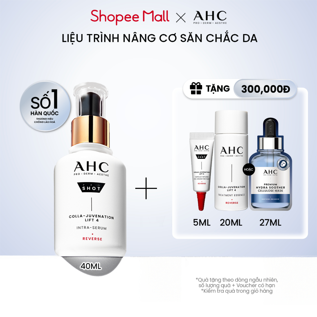 [LIVE] Tinh chất serum nâng cơ săn chắc/ cấp ẩm căng bóng/ mờ nám sáng da AHC 40ML | BigBuy360 - bigbuy360.vn