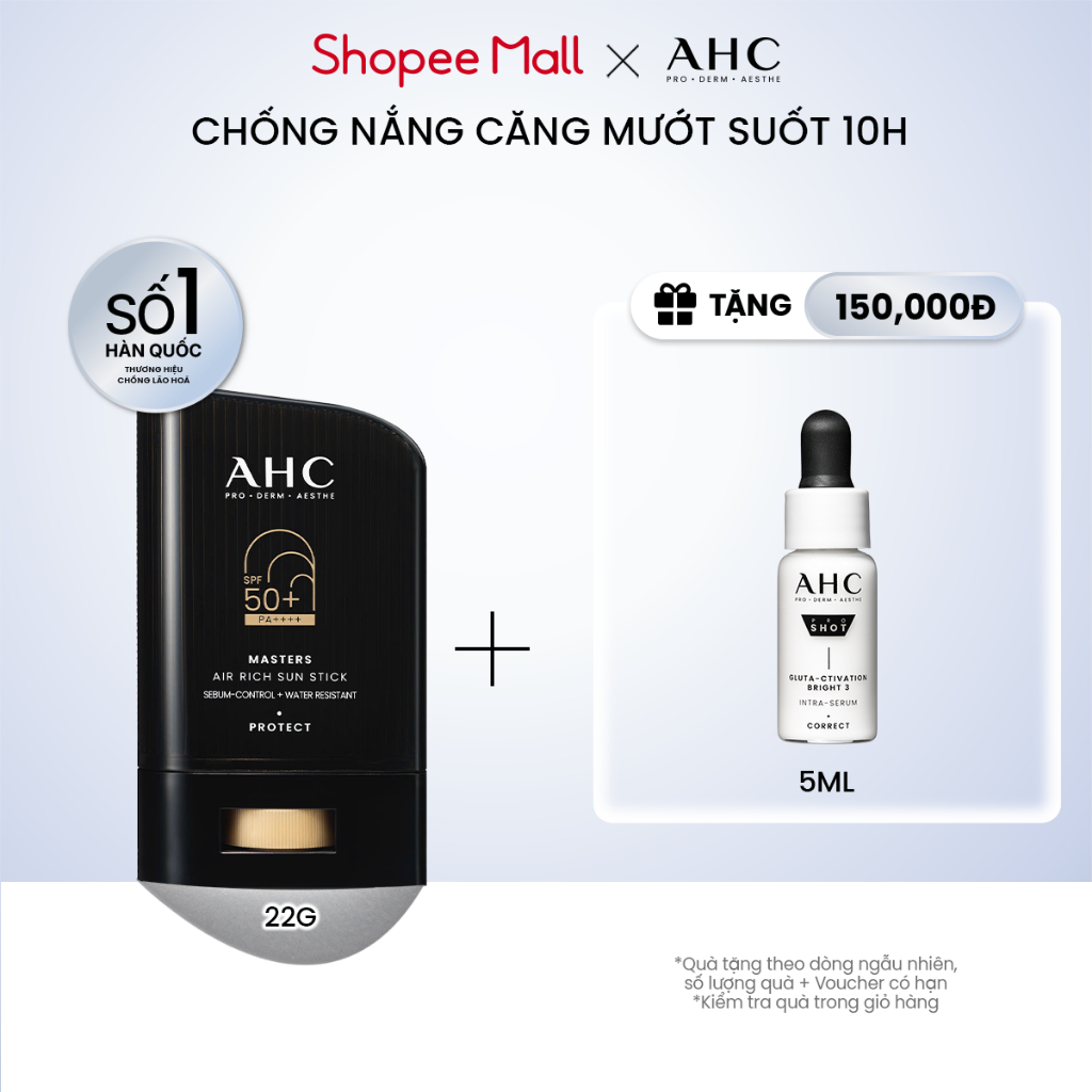 [LIVE] Sáp Chống Nắng AHC phổ rộng kiềm dầu suốt 24H Masters Air Rich Sun Stick 22g | BigBuy360 - bigbuy360.vn