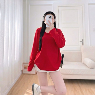 ÁO THUN TAY DÀI CỔ TIM