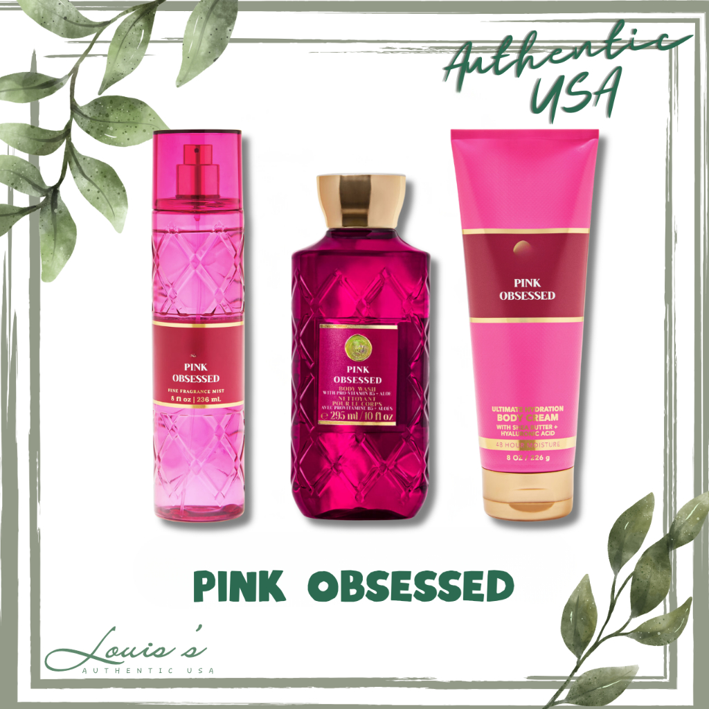 [ FULL ] Body mist PINK OBSESSED (hoa gỗ) - Xịt thơm cơ thể | Tắm | Cream BBW Mỹ