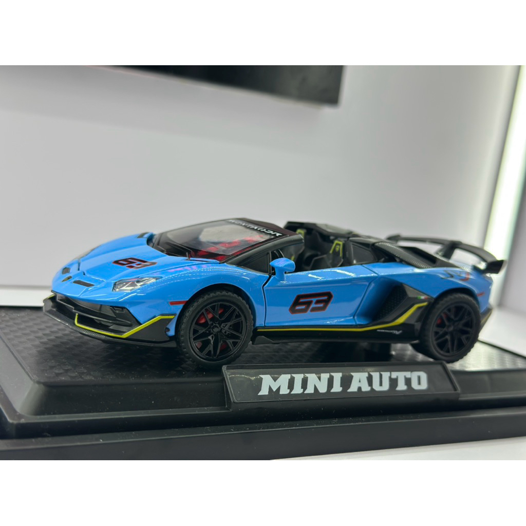 Mô hình xe Lamborghini Aventador SVJ 1:32 Miniauto Mui trần