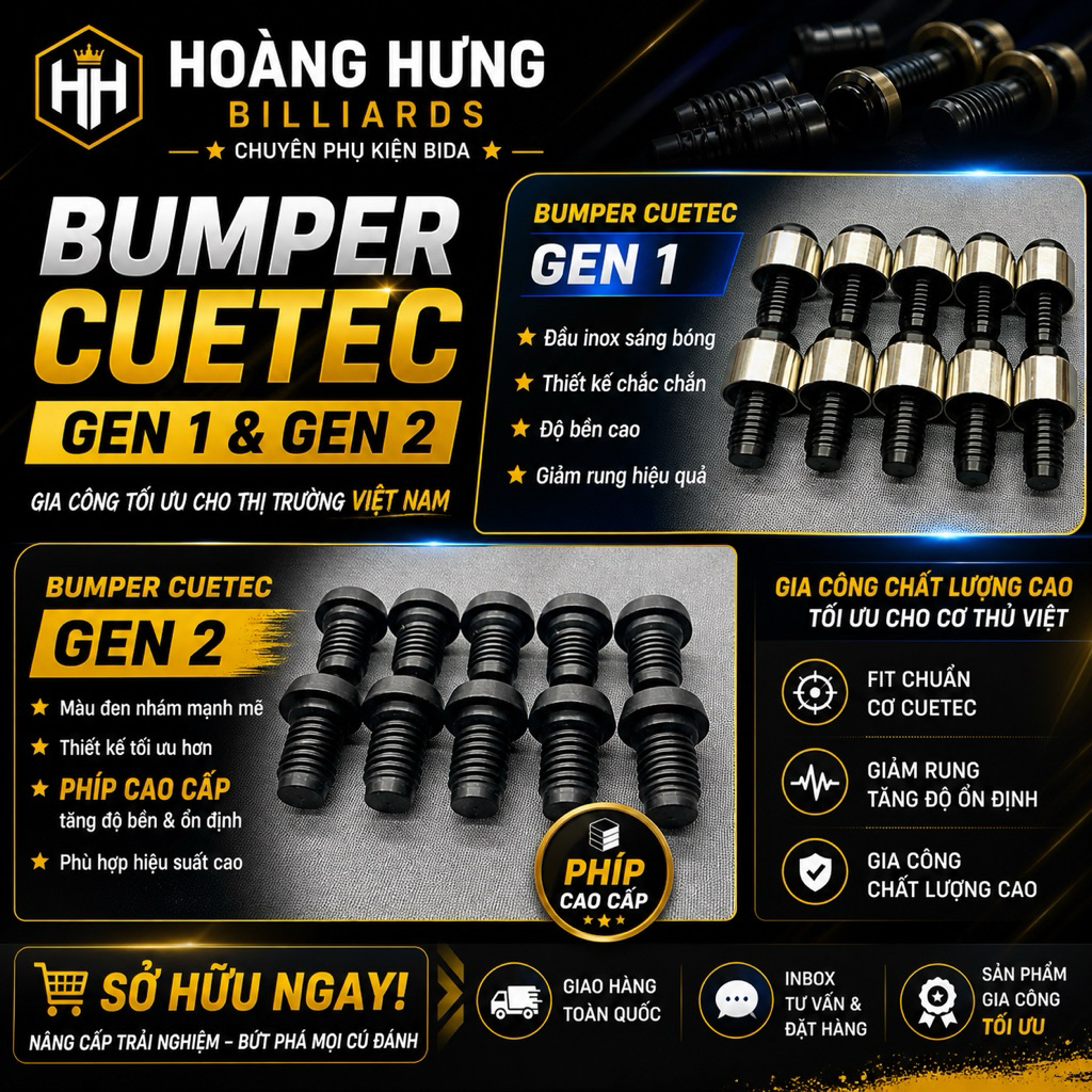 🎱 Bumper Cuetec  – Gen1 & Gen2